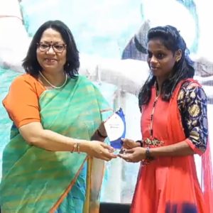 Nita Salve, Student of Edulight with Madam Alka Upadhyaya, Joint Secretary, MoRD